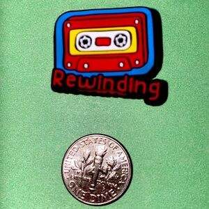 (10 for $15) Cassette Rewinding Crocs Shoe Charms